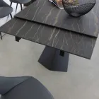 Masa de sufragerie extensibila pana la 270 cm cu blat din sticla ceramica - Trasimeno Viadurini