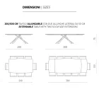 Masa de sufragerie extensibila pana la 300 cm din stejar Made in Italy - Antonino Viadurini