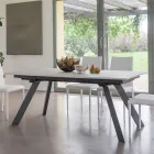 Masă extensibilă de masă din ceramică până la 2,8 m Fabricat în Italia - Paoluccio Viadurini