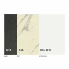 Masă extensibilă de masă din ceramică până la 2,8 m Fabricat în Italia - Paoluccio Viadurini