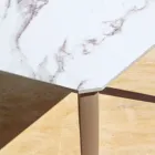 Masa de Sufragerie de Gradina din Aluminiu si Hpl sau Gres, Finisaje Diverse - Filomena Viadurini