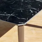 Masa de Sufragerie de Gradina din Aluminiu si Hpl sau Gres, Finisaje Diverse - Filomena Viadurini