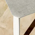 Masa de Sufragerie de Gradina din Aluminiu si Hpl sau Gres, Finisaje Diverse - Filomena Viadurini