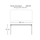 Blat de masă de grădină din gresie porțelanată Made in Italy - Tarik Viadurini