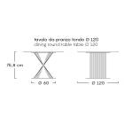 Masa exterioara din aluminiu si blat din gresie Made in Italy - Donovan Viadurini