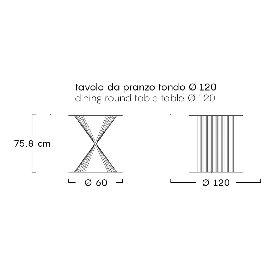 Masa exterioara din aluminiu si blat din gresie Made in Italy - Donovan Viadurini
