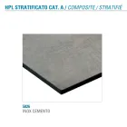 Masa de Sufragerie Fixa din Metal si Hpl Stratificat Made in Italy - Bastiano Viadurini