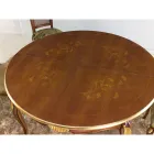 Masa de sufragerie rotunda extensibila 240 cm din lemn Made in Italy - baroc Viadurini