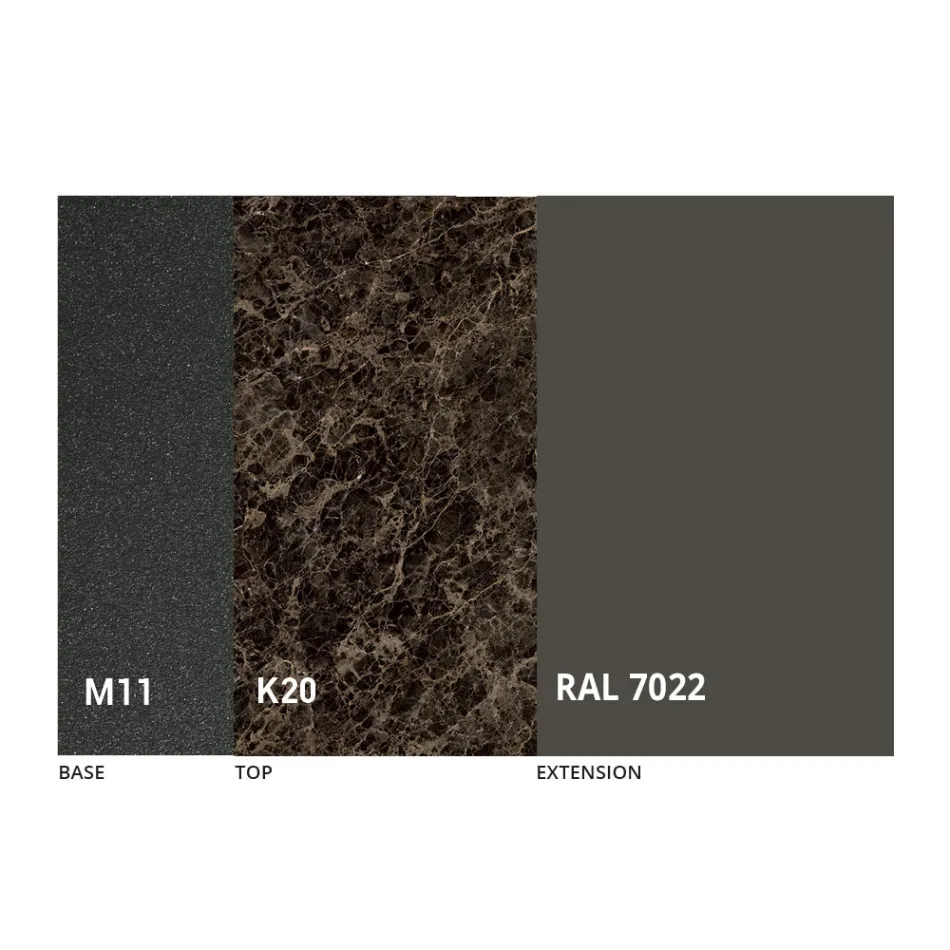 Masa rotunda de sufragerie cu blat extensibil pana la 180 cm Made in Italy - Muschio Viadurini