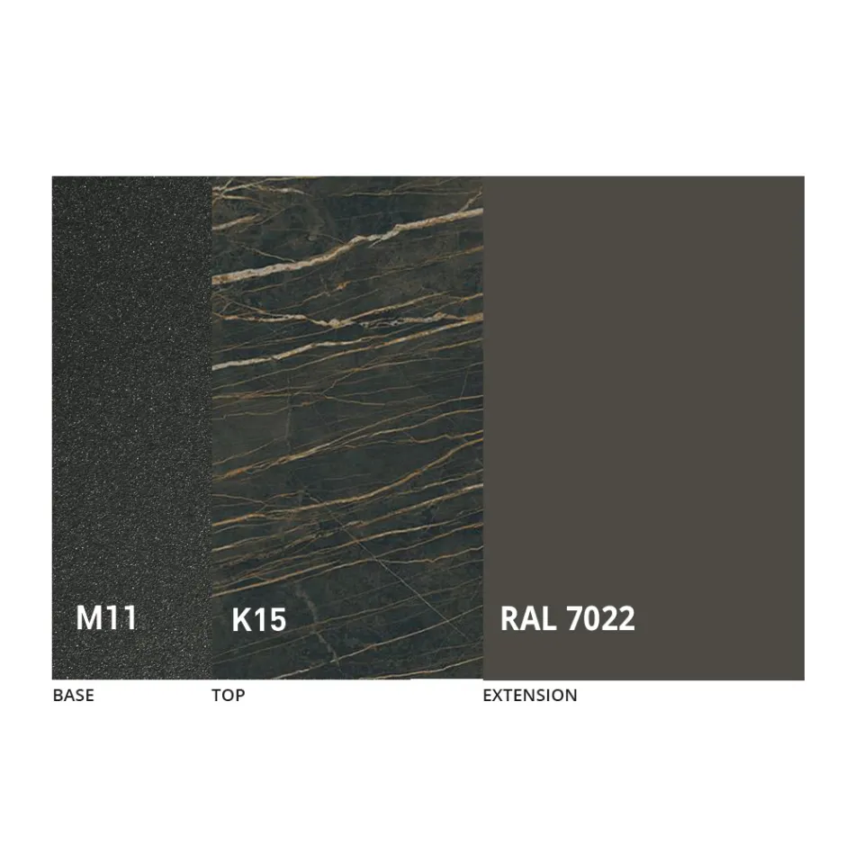 Masa rotunda de sufragerie cu blat extensibil pana la 180 cm Made in Italy - Muschio Viadurini