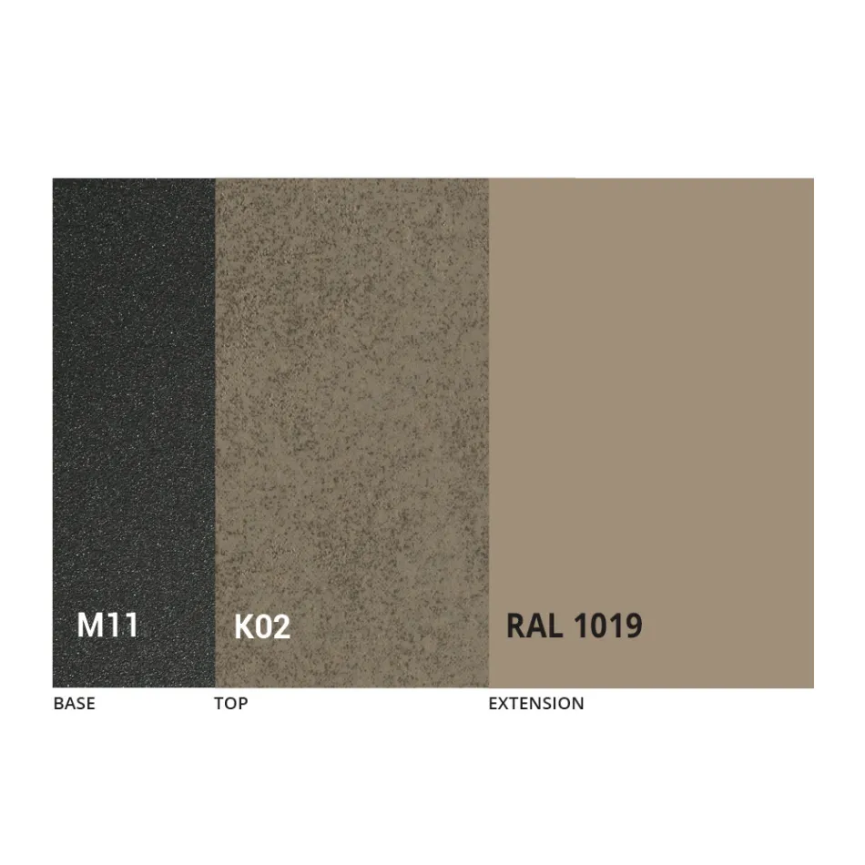 Masa rotunda de sufragerie cu blat extensibil pana la 180 cm Made in Italy - Muschio Viadurini