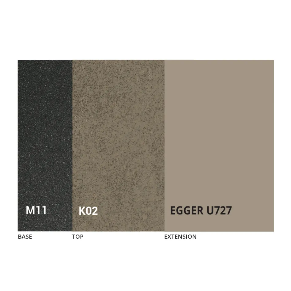 Masa rotunda extensibila pana la 270 cm din ceramica Made in Italy - Muschio Viadurini