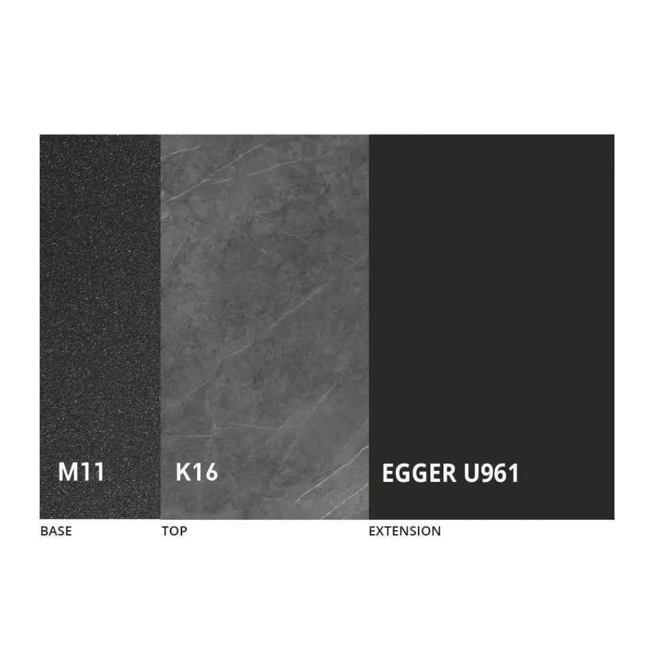 Masa rotunda extensibila pana la 270 cm din ceramica Made in Italy - Muschio Viadurini