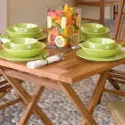 Masa Patrata De Gradina 80x80 cm Din Teak - Amico Viadurini