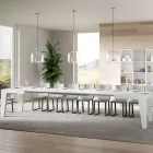 Masa Patrata extensibila pana la 440 cm din Lemn Made in Italy - Floare Viadurini