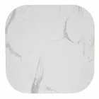 Masă pătrată de sufragerie, blat HPL - secolul al XIX-lea de diapozitiv Viadurini