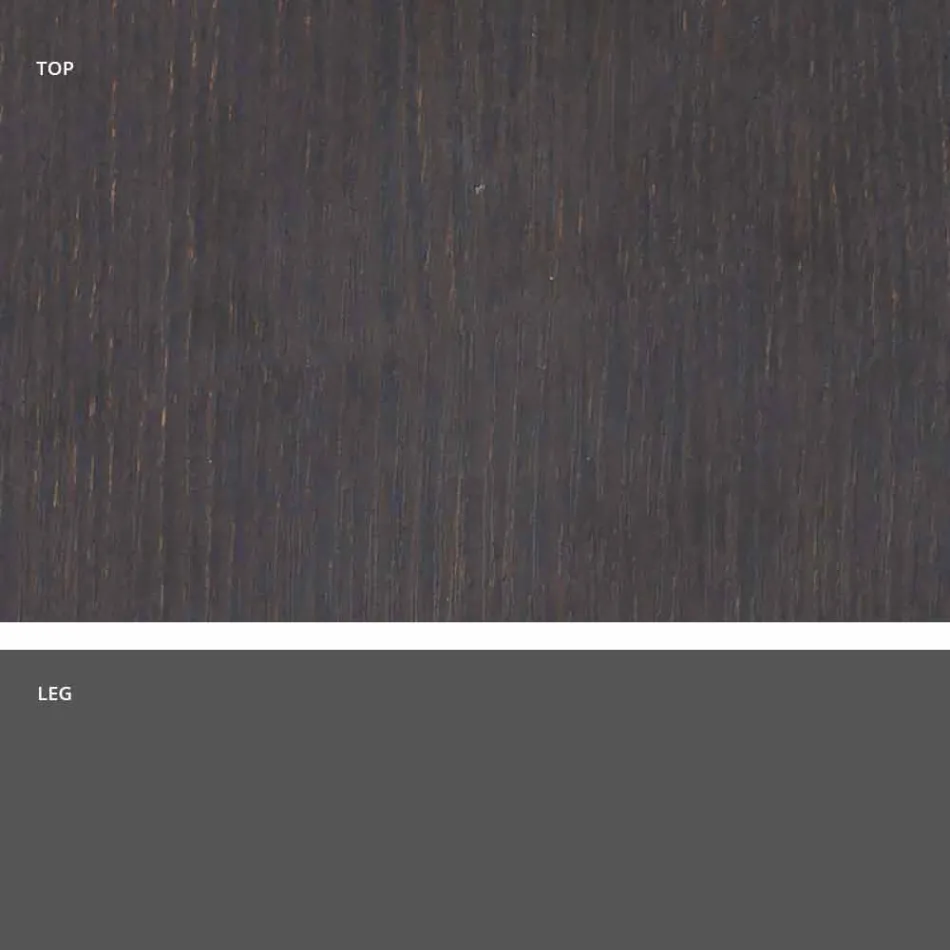 Masă pătrată de sufragerie, blat HPL - secolul al XIX-lea de diapozitiv Viadurini