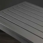 Masă de grădină pătrată fixă fabricată din aluminiu - Marker Viadurini