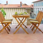 Masa De Gradina Dreptunghiulara 120x70 cm Din Teak - Alba Viadurini