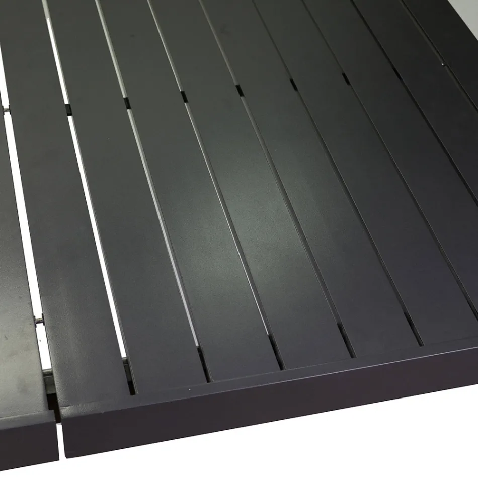 Masă dreptunghiulară extensibilă la 240 cm pentru utilizare în aer liber din aluminiu - Sheet Viadurini