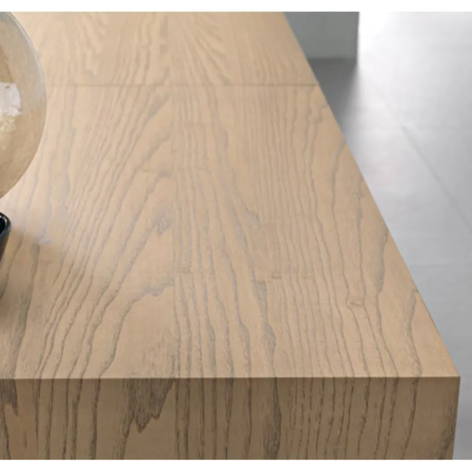 Masă dreptunghiulară extensibilă (300 cm sau 340 cm) din lemn - Passoa Viadurini