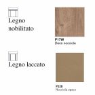 Masă extensibilă dreptunghiulară de până la 170 cm în lemn Made in Italy - Cina Viadurini