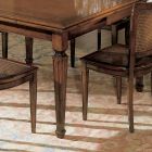 Masa dreptunghiulara cu 6 scaune din lemn Made in Italy - Angelite Viadurini