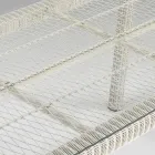 Masa de exterior dreptunghiulara din Polyrattan si sticla - Gigi Viadurini