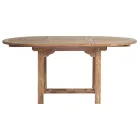 Masa Rotunda Exterioara Extensibila pana la 170 cm Din Teak - Armonia Viadurini