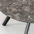 Masă rotundă extensibilă până la 170 cm din HPL stratificat - Convivio Viadurini