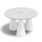 Masă rotundă de exterior și interior în două dimensiuni din HPL Fabricată în Italia - Velario Viadurini
