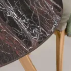 Masa rotunda de exterior din ceramica rosie Domus Made in Italy - Pegaso Viadurini