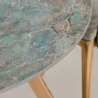 Masa rotunda de exterior din ceramica Santos Made in Italy - Pegaso Viadurini