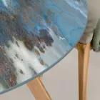 Masa rotunda de exterior din ceramica Furtuna Made in Italy - Pegaso Viadurini