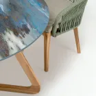 Masa rotunda de exterior din ceramica Furtuna Made in Italy - Pegaso Viadurini