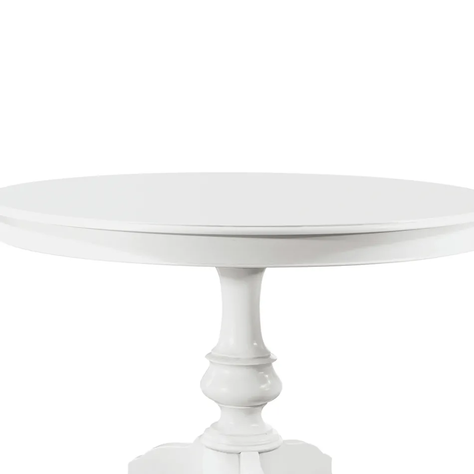 Masa de living rotunda extensibila din lemn Made in Italy - Vittoria Viadurini