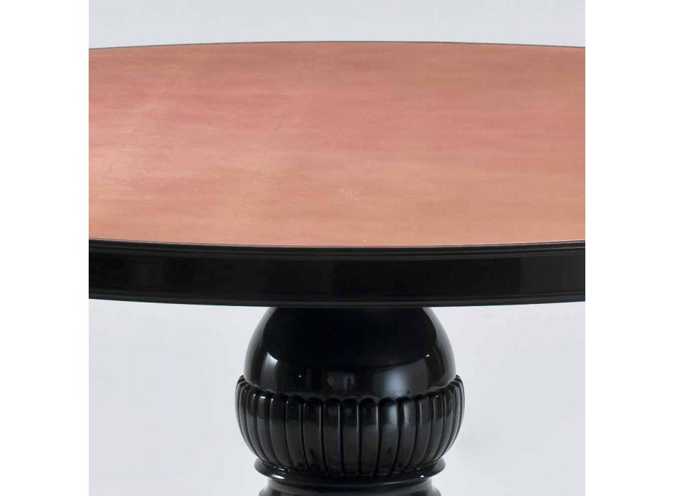 design clasic rotund în tabelul de mahon lustruit, 150cm diametru, Akim Viadurini
