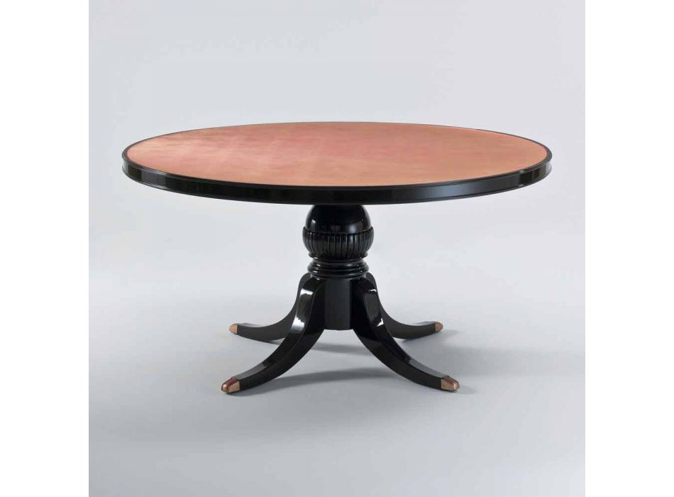 design clasic rotund în tabelul de mahon lustruit, 150cm diametru, Akim Viadurini