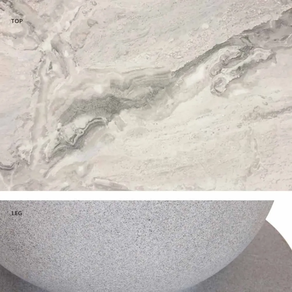 Masă rotundă cu design clasic, vârf Ø140 și HPL - secolul al XIX-lea de Slide Viadurini