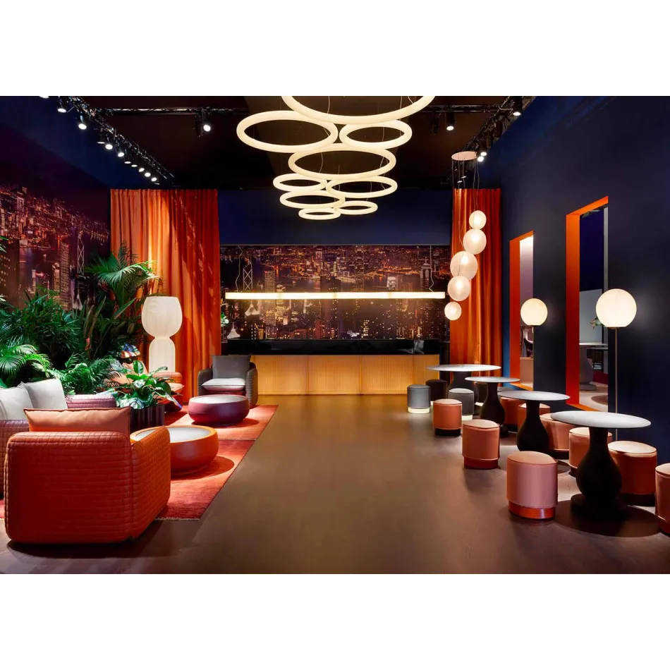 Masă rotundă cu design clasic, vârf Ø140 și HPL - secolul al XIX-lea de Slide Viadurini