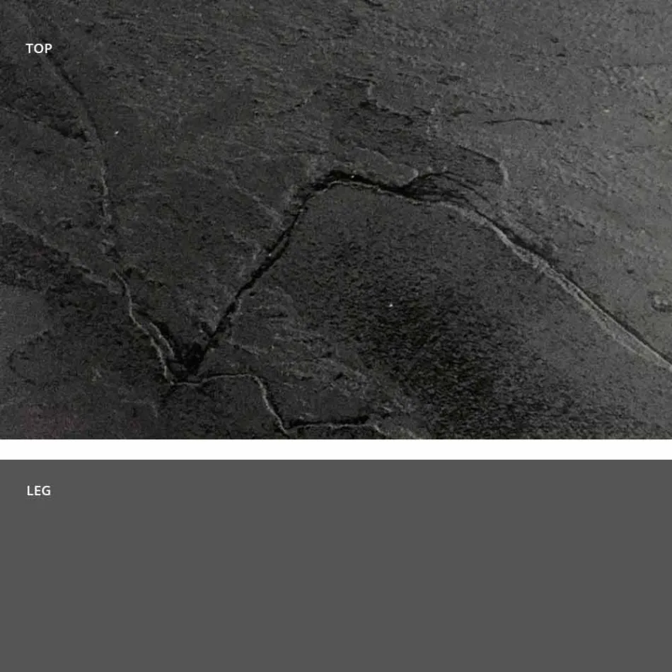 Masă rotundă cu design clasic, vârf Ø140 și HPL - secolul al XIX-lea de Slide Viadurini