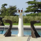 Masă rotundă din polietilenă Slide Hoplà (H110) hpl de top fabricată în Italia Viadurini