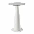 Masă rotundă din polietilenă Slide Hoplà (H110) hpl de top fabricată în Italia Viadurini