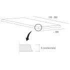 Masa de sufragerie cu blat din stejar decojit Made in Italy - Pinocchio Viadurini