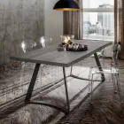 Masa de sufragerie cu blat din stejar decojit Made in Italy - Pinocchio Viadurini