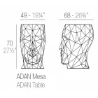 Adan de masă / scaun exterior Vondom în polietilenă Viadurini