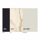 Masă rotundă de masă extensibilă până la 165 cm cu blat din ceramică - Pistolero Viadurini