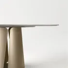 Masă rotundă cu blat ceramic, fabricată în Italia - Caleido Viadurini