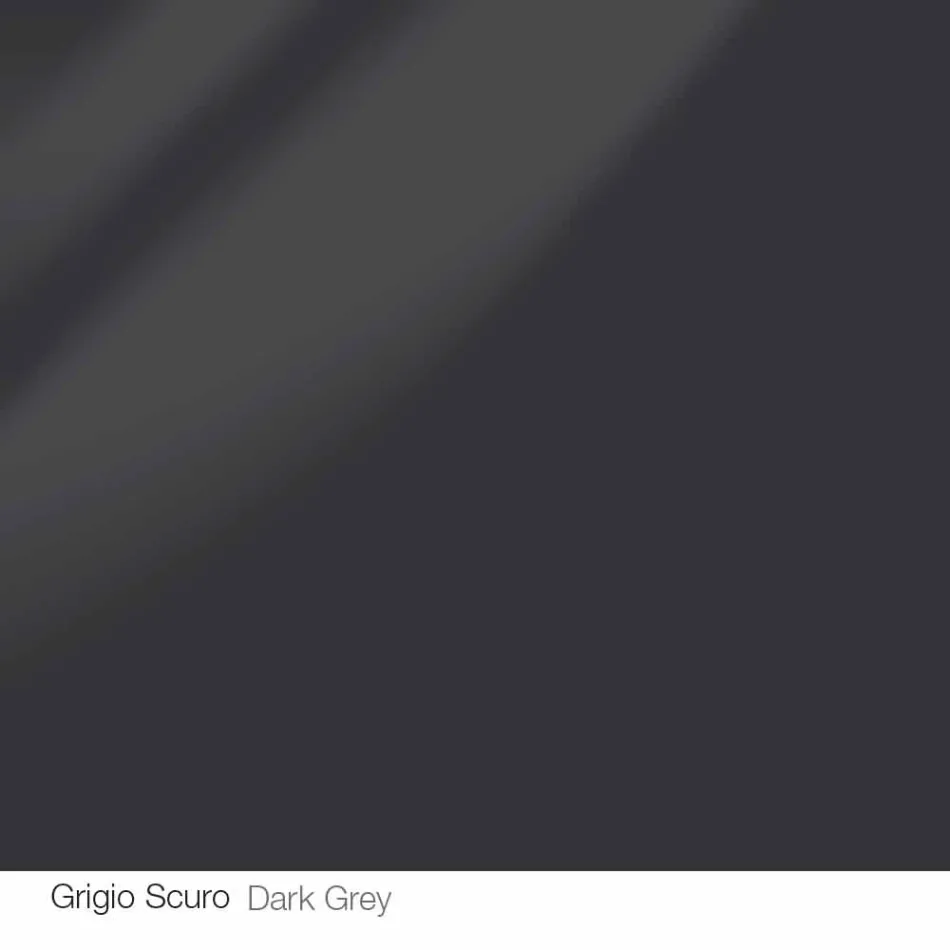 Masă rotundă de design d.120 blat din cristal fabricat în Italia Cristal Viadurini