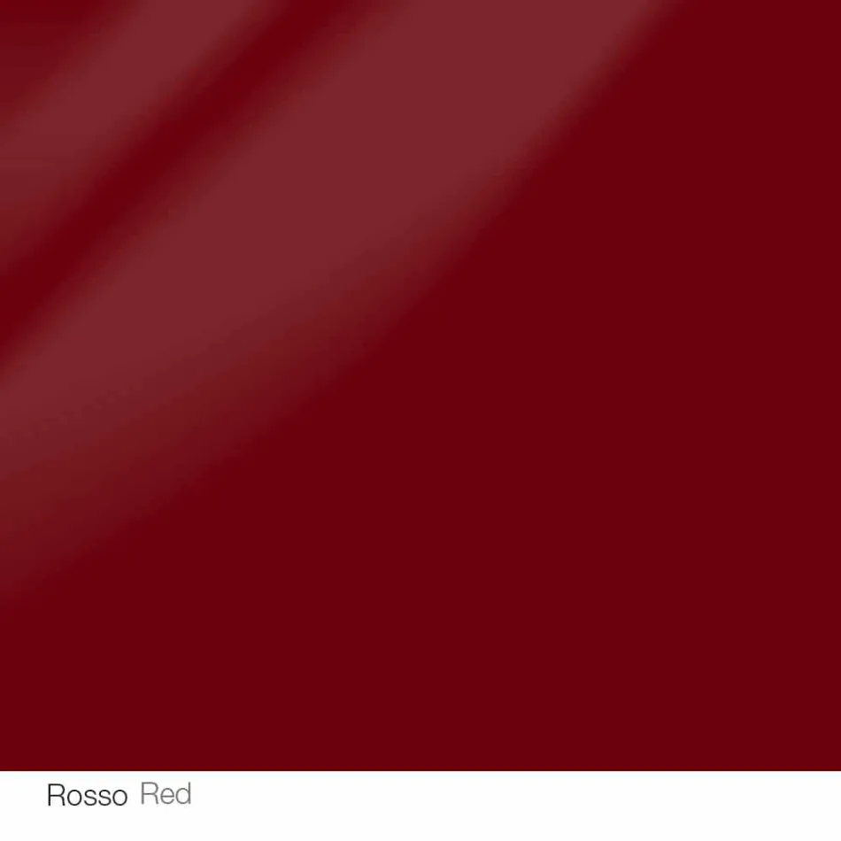 Masă rotundă de design d.120 blat din cristal fabricat în Italia Cristal Viadurini